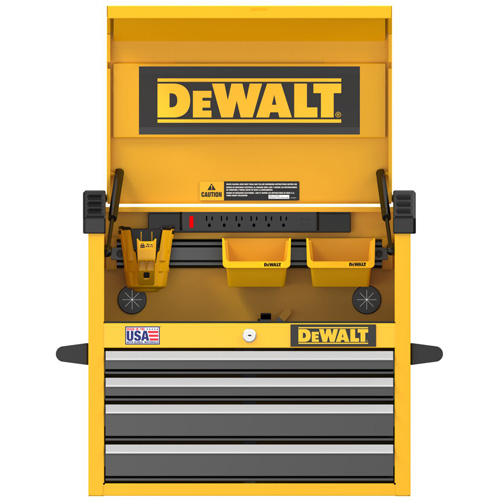 Coffre &agrave; outils robuste, 26" la, 4 tiroirs, Jaune OSI Industrial Sales