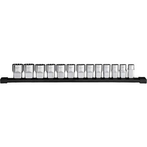 Jeu de douilles m&eacute;triques &agrave; 12 pans, 13 Mcx, Prise de 1/2" OSI Industrial Sales