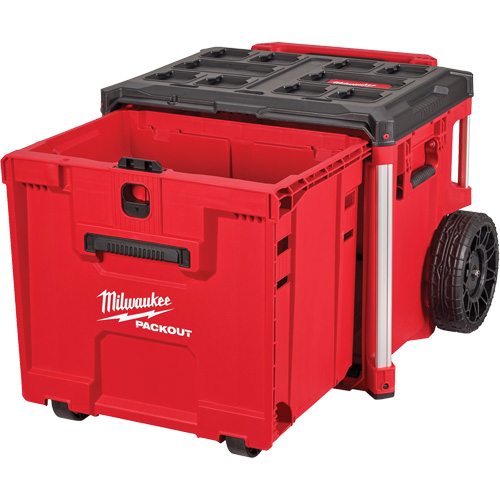 PACKOUT Rolling Drawer Tool Box, 19" x 24" x 20", Black/Red OSI Industrial Sales
