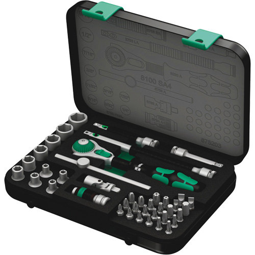 Jeu de cliquets rapides Zyklop 8100 SA 4, 41 Mcx, Prise de 1/4" OSI Industrial Sales