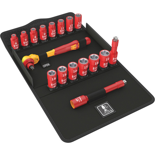 8100 SB VDE 1 Zyklop Insulated Ratchet Set, 7 Pcs, 3/8" Drive Size OSI Industrial Sales