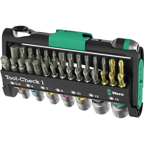 Tool-Check 1 Tool Kit, 38 Pcs, 1/4" Drive Size OSI Industrial Sales