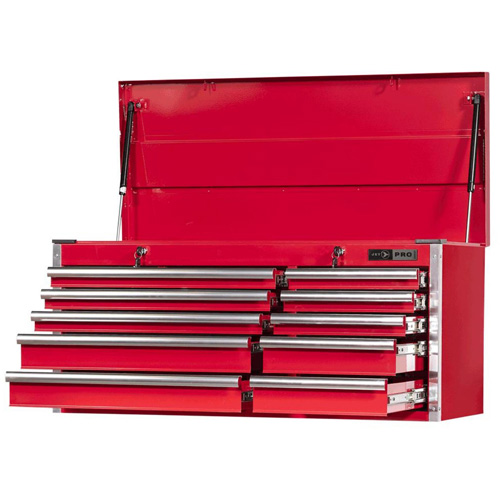 PMC4210 Pro Series Mechanics Chest, 40-3/10" W, 10 Drawers, Red OSI Industrial Sales