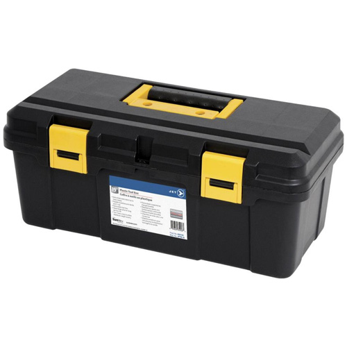 Coffre &agrave; outils portatif en plastique JPTB-19, 19" la x 9" p x 8" h, Noir OSI Industrial Sales