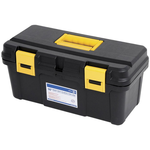 JPTB-16 Plastic Hand Tool Box, 16" W x 8" D x 7-1/2" H, Black OSI Industrial Sales
