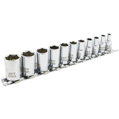 SS1411M-6 6-Point Metric Socket Set, 11 Pcs, 1/4" Drive Size OSI Industrial Sales