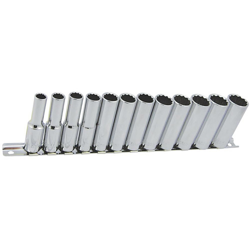 Jeu de douilles m&eacute;triques &agrave; 12 pans SS3812DM-12, 12 Mcx, Prise de 3/8", Profond OSI Industrial Sales