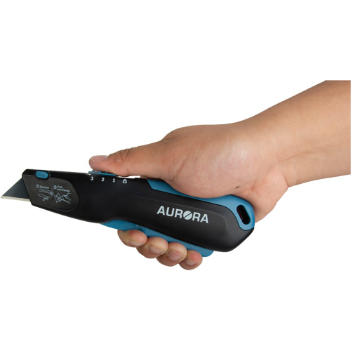 Retractable Safety Knife , Stainless Steel, Heavy-Duty, Plastic/Aluminum Handle OSI Industrial Sales