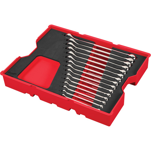 Jeu de cl&eacute;s avec plateau pour tiroirs PACKOUT, Combinaison, 15 morceaux, M&eacute;trique OSI Industrial Sales
