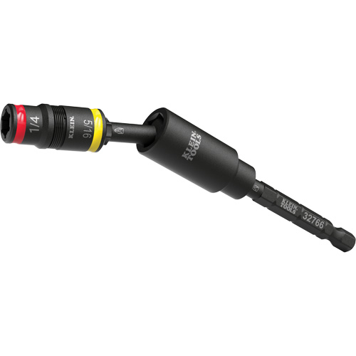 Douille r&eacute;versible &agrave; impact avec adaptateur pivotant, Hexagonale, Prise 1/4", 3 mr OSI Industrial Sales