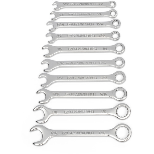 SAE Midget Wrench Set, Combination, 10 Pieces, Imperial OSI Industrial Sales