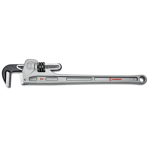 Pipe Wrench, 3-1/2" Jaw Capacity, 24" Long, Powder Coated Finish, Ergonomic Handle OSI Industrial Sales