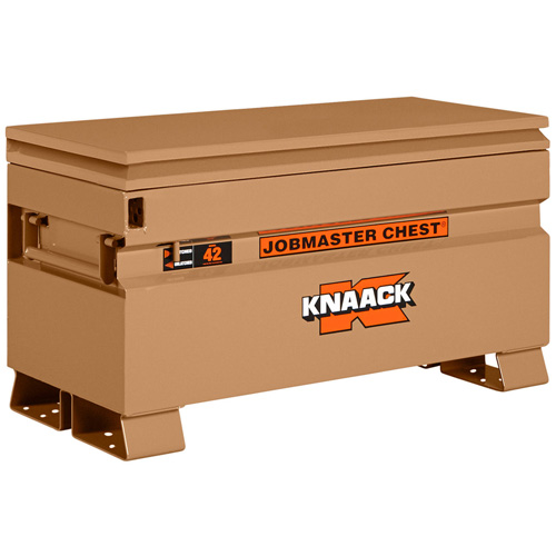 Model 42 Jobsite Chest with Padlock, 42" x 19" x 23-3/8", Steel, Tan OSI Industrial Sales