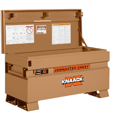 Model 42 Jobsite Chest with Padlock, 42" x 19" x 23-3/8", Steel, Tan OSI Industrial Sales