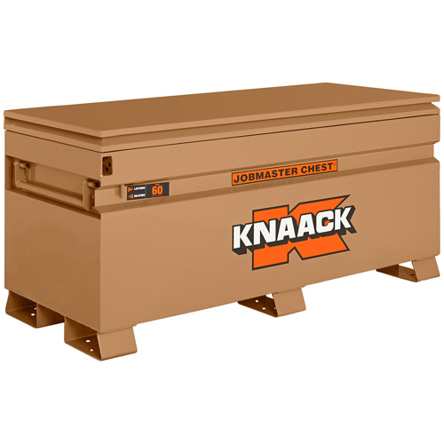 Model 60 Jobsite Chest with Padlock, 60" x 24" x 28-1/2", Steel, Tan OSI Industrial Sales
