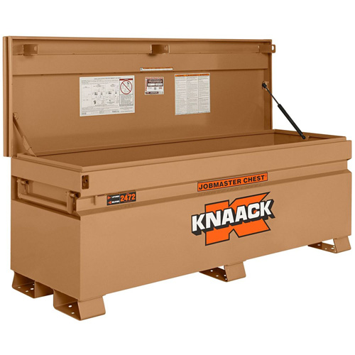 Model 2472 Jobsite Chest with Padlock, 72" x 24" x 28-1/4", Steel, Tan OSI Industrial Sales