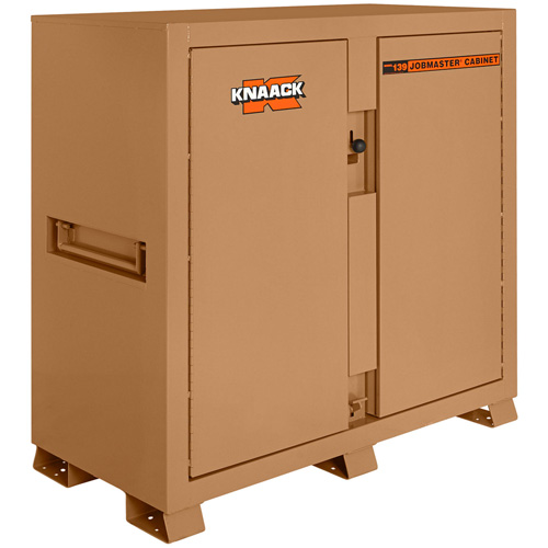 Model 139 Jobsite Cabinet with Padlock, Steel, 59.4 Cubic Feet, Tan OSI Industrial Sales