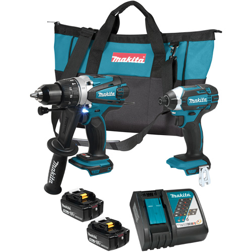 LXT Cordless Impact Driver & Hammer Drill/Driver Combo Kit, Lithium-Ion, 18 V OSI Industrial Sales