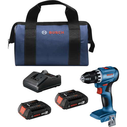 Compact Brushless Drill/Driver Kit, Lithium-Ion, 18 V, 1/2" Chuck, 400 in-lbs. Torque OSI Industrial Sales