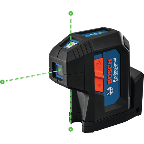 Laser dalignement autonivelant &agrave; faisceau vert &agrave; trois points OSI Industrial Sales