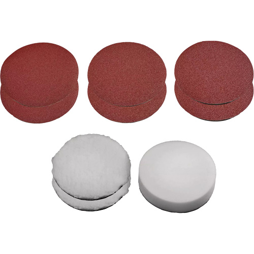 Ensemble de polissage et ponçage de 9 morceaux, 7" dia. OSI Industrial Sales