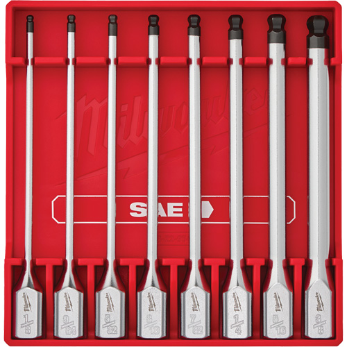 Jeu de douilles longues &agrave; embouts SAE, Sph&egrave;re hexagonale, Prise 3/8", 8 mr OSI Industrial Sales