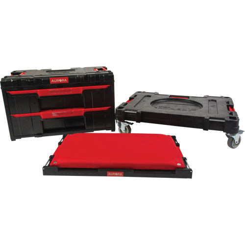 Socle roulant Arx avec jeu de roulettes pivotantes 3 mcx, 23-1/10" x 15" x 13-2/5', Noir OSI Industrial Sales