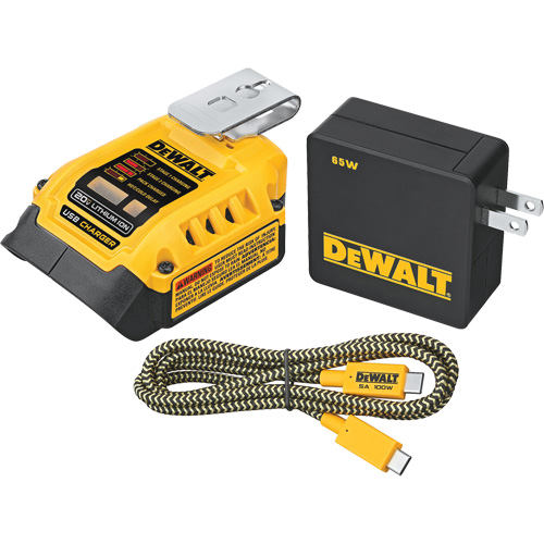 MAX*/FLEXVOLT &reg; 5 Amp USB Charging Kit, 20 V, Lithium-Ion OSI Industrial Sales