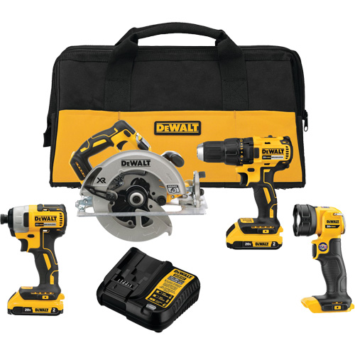 MAX* Cordless Brushless 4-Tool Combo Kit (2.0Ah), 20 V OSI Industrial Sales