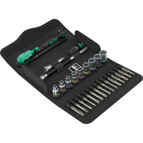 SA 14 Zyklop Comfort Ratchet Set with Reversing Lever, 28 Pcs, 1/4" Drive Size OSI Industrial Sales
