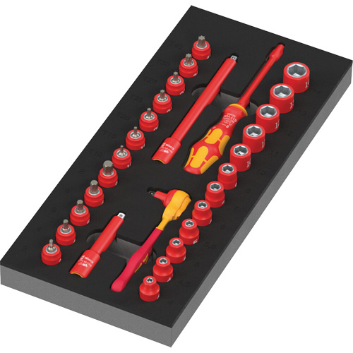 Insert en mousse pour jeu avec cliquet 8007 A VDE Zyklop VDE 1, 1000 V, 30 M OSI Industrial Sales