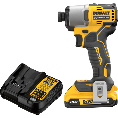 Ensemble de tournevis &agrave; chocs sans fil et sans balai, 1/4", 1700 lb-po Couple max., 20 V, Lithium-ion OSI Industrial Sales