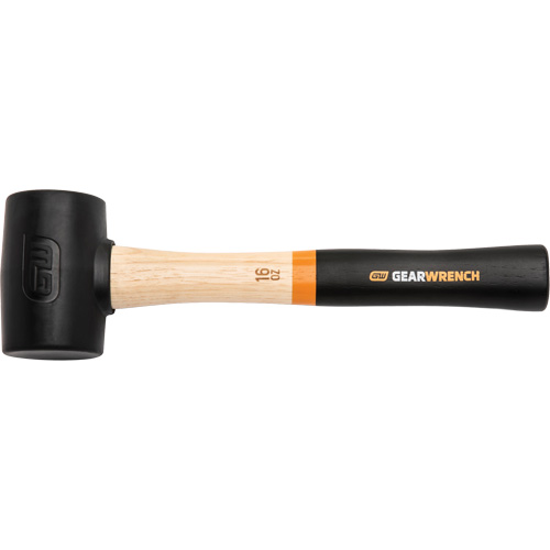Rubber Mallet, 16 oz., Wood Handle, 13" L OSI Industrial Sales