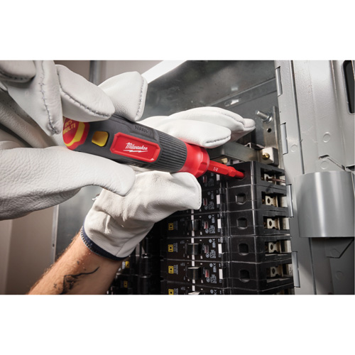 2-in-1 1000V Insulated Flip Shank Multi-Bit Screwdriver, 8-4/5" L, Cushion Grip Handle OSI Industrial Sales