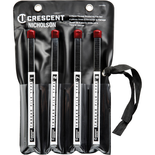 Jeu de 4 limes de restauration de filets?, Carr&eacute;e, 9" OSI Industrial Sales