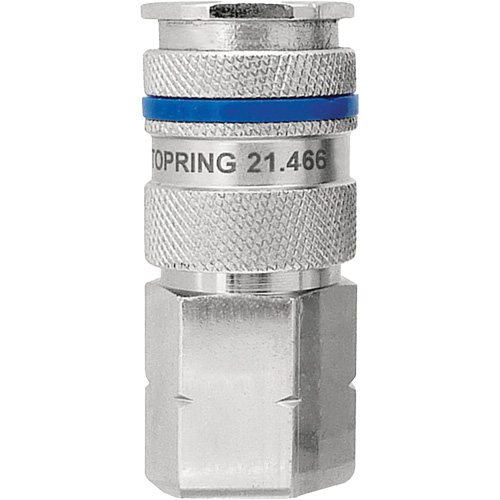 Raccord industriel rapide QUIKSILVER, Laiton nickel&eacute;, 3/8", NPT femelle, 435 PSI OSI Industrial Sales
