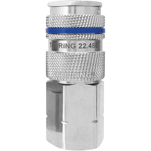 Raccord industriel rapide QUIKSILVER, Laiton nickel&eacute;, 1/2", NPT femelle, 500 psi OSI Industrial Sales
