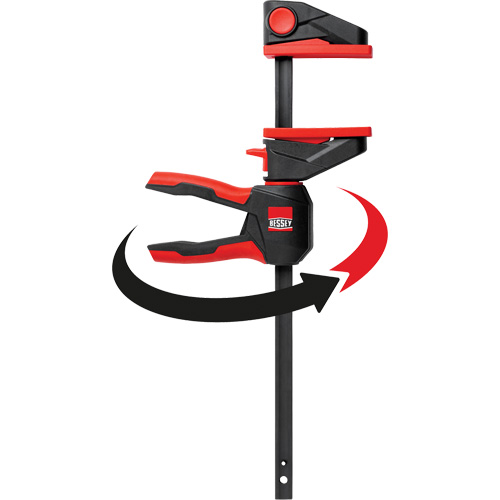 Serre-joints &agrave; g&acirc;chette pour barres &agrave; une main avec poign&eacute;e rotative &agrave; 360°, 4-1/2" (114,3 mm) OSI Industrial Sales