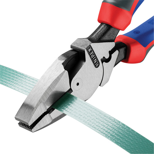 High Leverage Lineman's Pliers New England with Fish Tape Puller, Crimper & KNIPEXTEND Handle OSI Industrial Sales