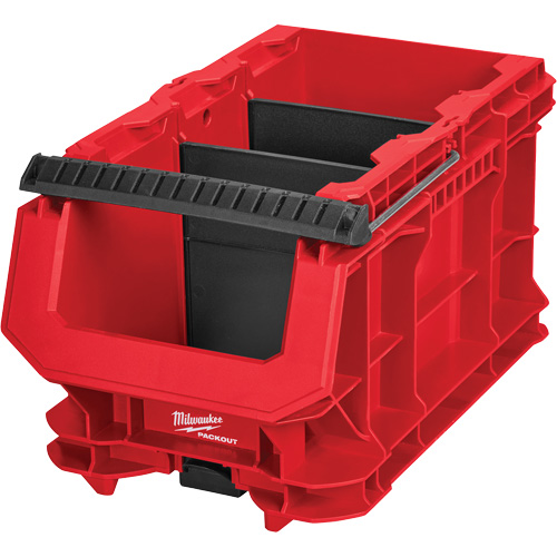 Bac compact PACKOUT, 15-1/2" x 9-1/2" x 8-3/4", Noir/Rouge OSI Industrial Sales