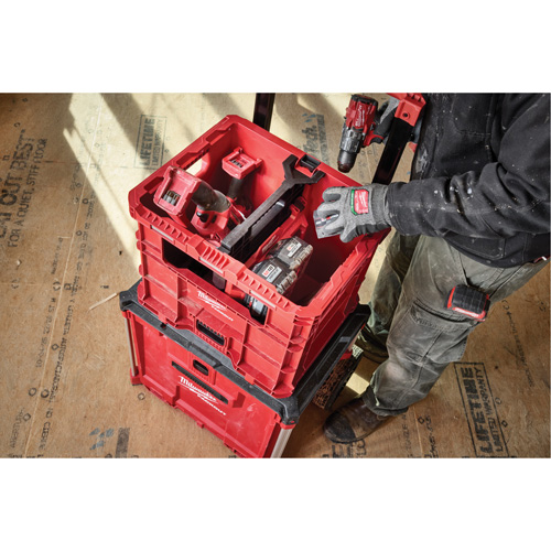 Caisse Packout, 15-3/4" x 18-5/8" x 15", Noir/Rouge OSI Industrial Sales