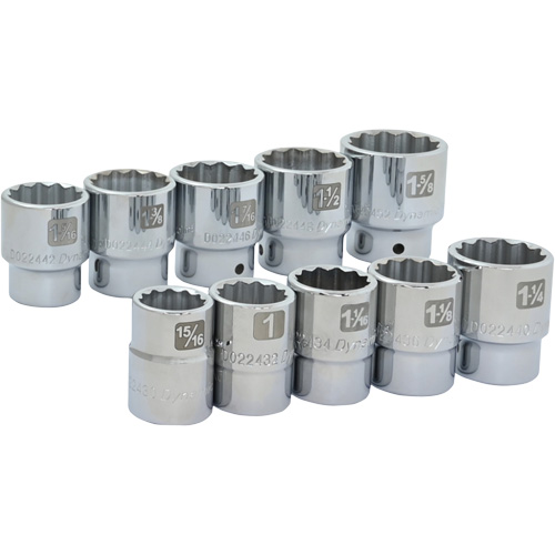 Jeu de douilles SAE &agrave; 12 pans, 10 Mcx, Prise de 3/4" OSI Industrial Sales