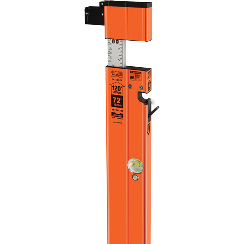 Heavy-Duty Extendable Plate Level, 10'/6' L, Aluminum, 3, Non-Magnetic OSI Industrial Sales