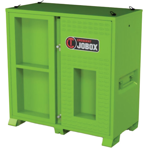 Armoire ventil&eacute;e pour le rangement d'&eacute;PI sur place, Acier, Vert lime haute visibilit&eacute; OSI Industrial Sales