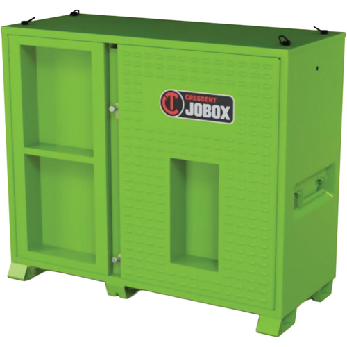 Armoire de rangement d'&eacute;PI sur place, Acier, Vert lime haute visibilit&eacute; OSI Industrial Sales