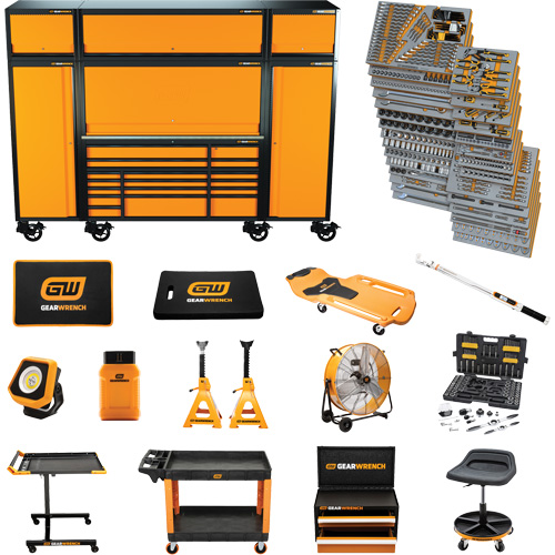 MEGAMOD Mechanics Tool Set in Premium Modular Foam Trays with Tool Storage & Shop Equipment, 1858 Pieces OSI Industrial Sales