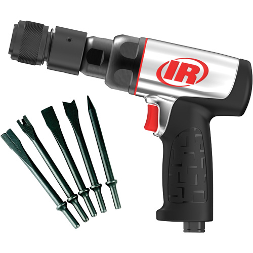 Marteau pneumatique robuste avec burins, 16,2 pi³/min, 1/4" NPT, 3330 coups/min, 3/4" x 2-1/2" (19,05 mm x 63,5 mm) OSI Industrial Sales