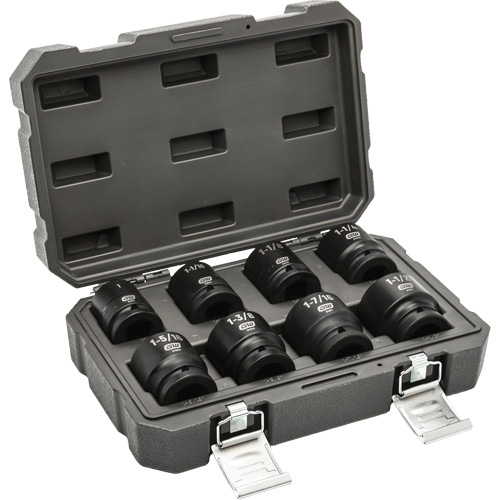 Jeu de douilles SAE &agrave; 6 pans, 8 Mcx, Chocs, Prise de 3/4" OSI Industrial Sales