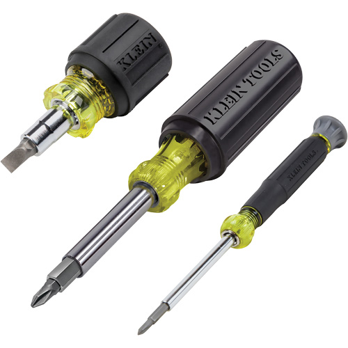 3-Piece Multi-Bit Screwdriver & Nut Driver Set, 12-63/100" L, Cushion Grip Handle OSI Industrial Sales