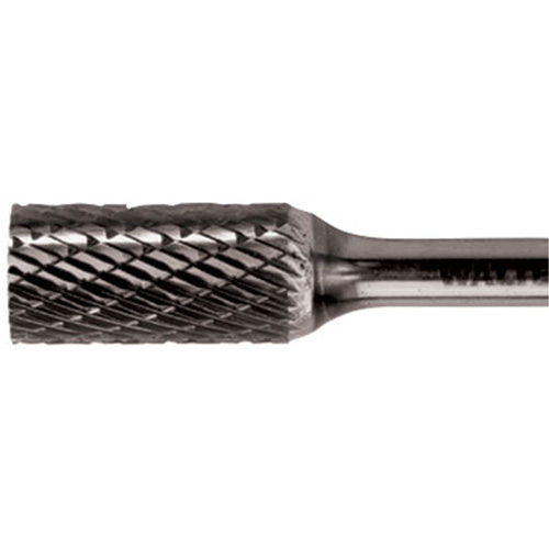 Double Cut Cylindrical Carbide Burr, 3/8" Dia., 1/4" Shank, 3/4" Depth of Cut OSI Industrial Sales